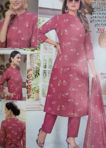 Stylish Printed Kurta with Pants and Dupatta