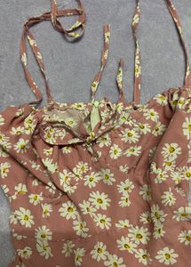 spaghetti dress pink