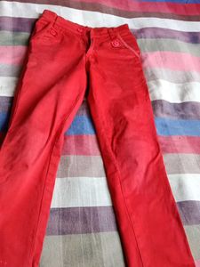 Red Girls' Pants