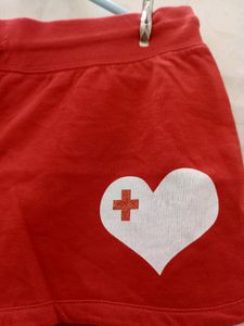 Hot Red Sexy Shorts For Women's