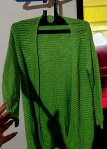 Cozy Green Knit Cardigan