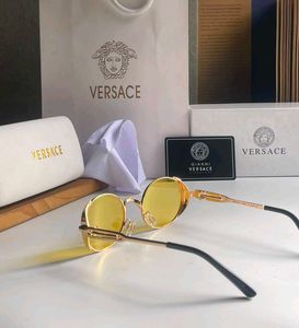 Versace Round Yellow Lens Sunglasses FOR UNISEX