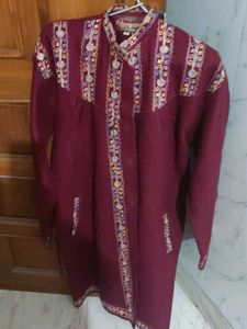 woolen Embroidered beautiful kashmiri Kurta Jacket