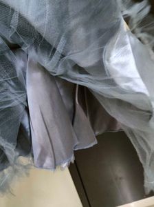 Satin Party Dress with Leaf Embellishments
