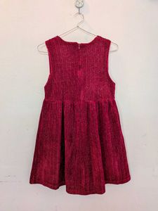 Sparkly Red Party Dress with Bow