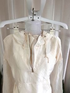 Imported pure silk oversized hoodie