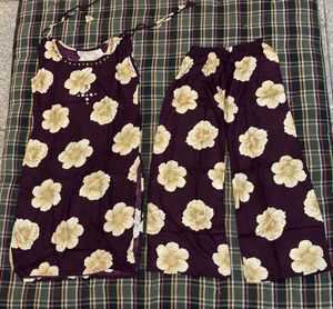 Floral Print Kurta and Palazzo Set