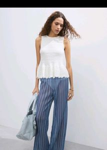 Low waist knit trousers