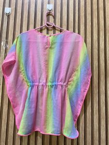 Rainbow Tie-Dye Kaftan Top l 23