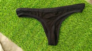 Comfortable Black Thong Underwear