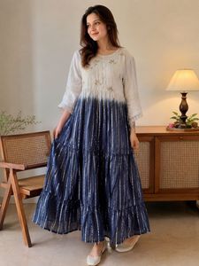 Elegant Tiered Ombre Gown