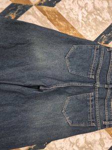 Vintage Wash Wide Leg Jeans
