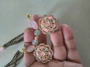 Exquisite Beaded Necklace with Pendant  new