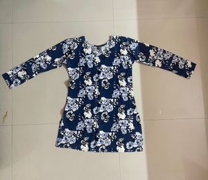 Chic Floral Print Peplum Top
