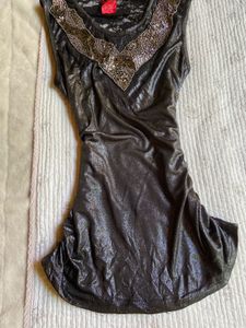 sparkly vintage fitted lace top