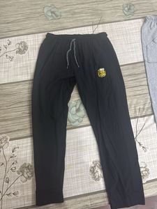 Men's Grey Joggers with Side Stripes