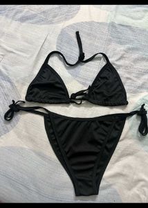 Classic Black Triangle Bikini Set