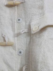 Chic White Toggle Coat