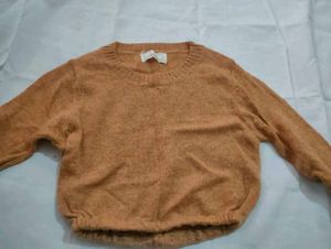 Cozy Mustard Yellow Knit Sweater