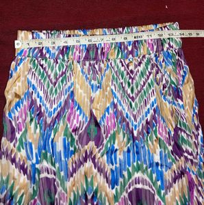 lascana  Print Pleated Midi Skirt