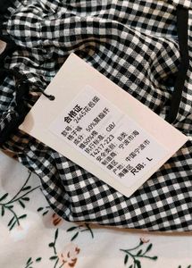 ᝰ.ᐟGingham drawstring Wide-Leg Pants 🥢