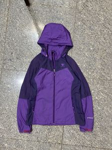 Purple Colorblock Technical Windbreaker Jacket