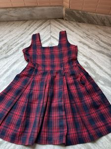 Plaid Pinafore Dress