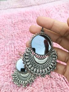 Silver Oxidised Earrings &amp; Ring Combo