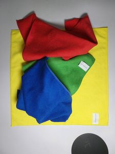 Microfiber Cleaning Towel 280 GSM 4 Pcs Multicolor