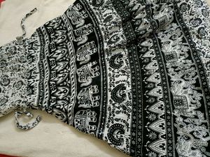 Beautiful Long Cotton Frock ..With Kalankari Print