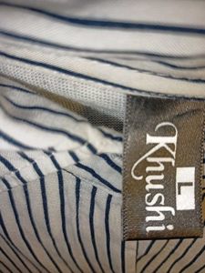 Striped Button-Up Shirt