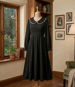 Elegant Black Midi Dress