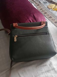 Baggit Olive &amp; Brown Satchel/sling