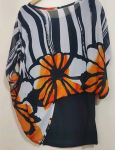Multi Stylish Printed Top For 36 Bust
