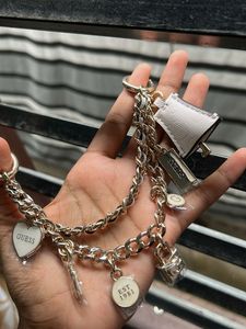 Guess Keychain with Charms