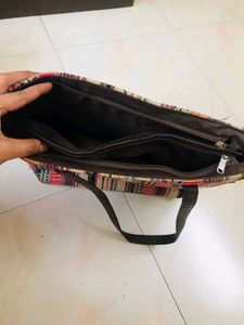 Boho Striped Tote Bag Brown handbag free