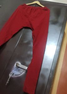Maroon Legging For Girl Or Woman 32 Waist