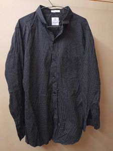 Men's Black &amp; White Polka Dot Shirt