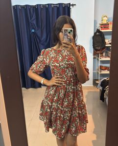 Floral Print Mini Dress