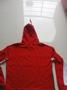Colorblock Hoodie with "Okay" Print