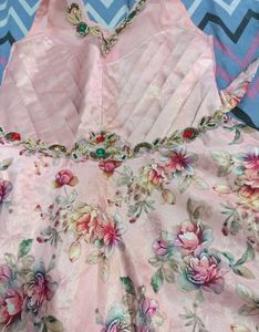 Beautiful Pink Floral Lehenga Choli