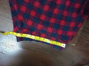 Red &amp; navy Plaid Skirt