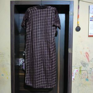 Chic Checked Kurta Set