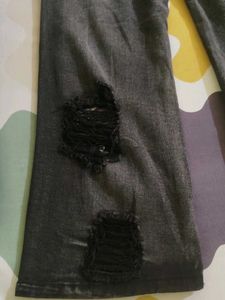 Grey Ripped Jeans
