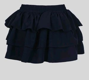 High-rise Layered Mini Skirt