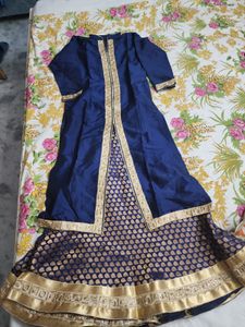 Navy Blue Lehenga Choli Set