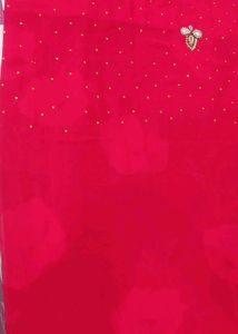 Stunning Embroidered Pink Saree