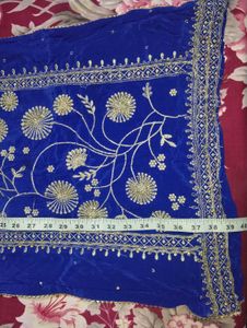 Royal Blue Embroidered Kurta