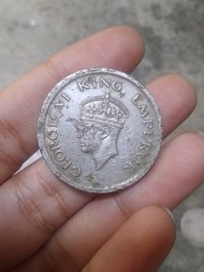 British India coin 1947 independence day ruppee