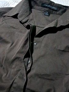 Classic Brown Button-Up Shirt